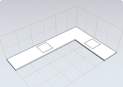 Г-образная столешница