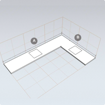 П-образная столешница
